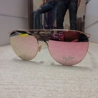 Розово Златни слънчеви очила Авиаторски, снимка 3 - Слънчеви и диоптрични очила - 44080607