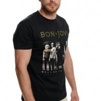 Нова мъжка тениска с дигитален печат на музикалната група BON JOVI, снимка 5 - Тениски - 27833190