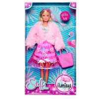 Steffi Love Кукла Стефи с рокля фламинго 105733559, снимка 2 - Кукли - 44063543