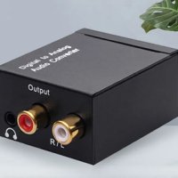 Оптичен цифров към аналогов аудио конвертор, снимка 1 - Аудиосистеми - 44031264