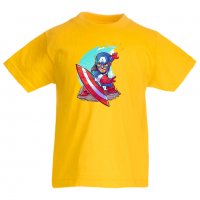 Детска тениска Marvel Captain America 1 Игра,Изненада,Подарък,Геймър,, снимка 8 - Детски Блузи и туники - 36716508