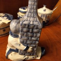 Стара холандска ваза фигуративна , снимка 2 - Вази - 33195153