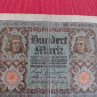 Райх банкнота  100 марки 1920г. Германия перфектна за колекционери 28299, снимка 4 - Нумизматика и бонистика - 37153286