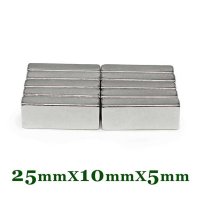 Неодимов магнит 25x10x5mm N52, magnit, neodimov, магнити, magnet, снимка 8 - Други машини и части - 38097298