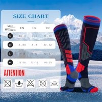 Компресиращи ски чорапи от мериносова вълна Reamphy, 39-42, снимка 5 - Зимни спортове - 43126581