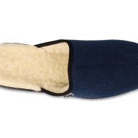 Dr Orto Полски домашни чехли с естествена вълна, Сини, снимка 2 - Мъжки чехли - 43394460