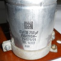 кондензатор 750мФ -250-/285в, снимка 1 - Друга електроника - 28883747