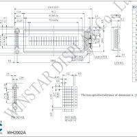 Display WH2002A-YYH-ET Character LCD 2.9" 20x2, B/L жълто/зелено, 5V, интерфейс 6800, снимка 3 - Друга електроника - 44027656