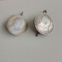Чифт обици от стари монети, снимка 1 - Нумизматика и бонистика - 39719643