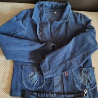 Син джинсов костюм за момиче 9-10-11г, снимка 2 - Детски комплекти - 28547914