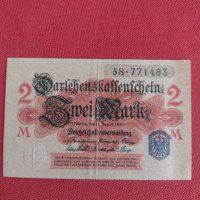 Райх банкнота 2 марки 1914г. Германия перфектна за колекция 28261, снимка 1 - Нумизматика и бонистика - 37142623