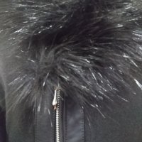 Зимно черно палто, снимка 5 - Палта, манта - 43187010