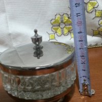 Руска кристална кутия захарница, снимка 4 - Антикварни и старинни предмети - 33051398