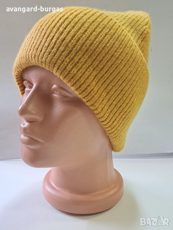 334 Дамска плетена шапка,ангора-бутикова, снимка 1