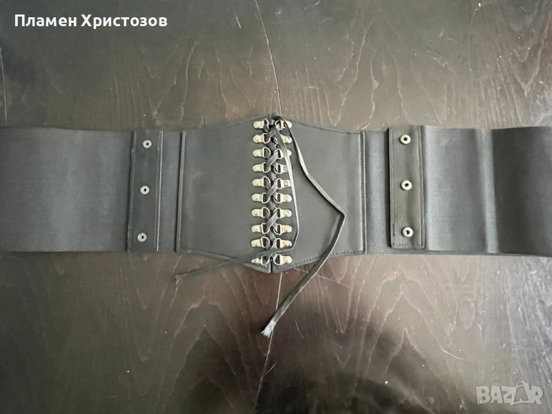 Готик еластичен кожен колан, снимка 1