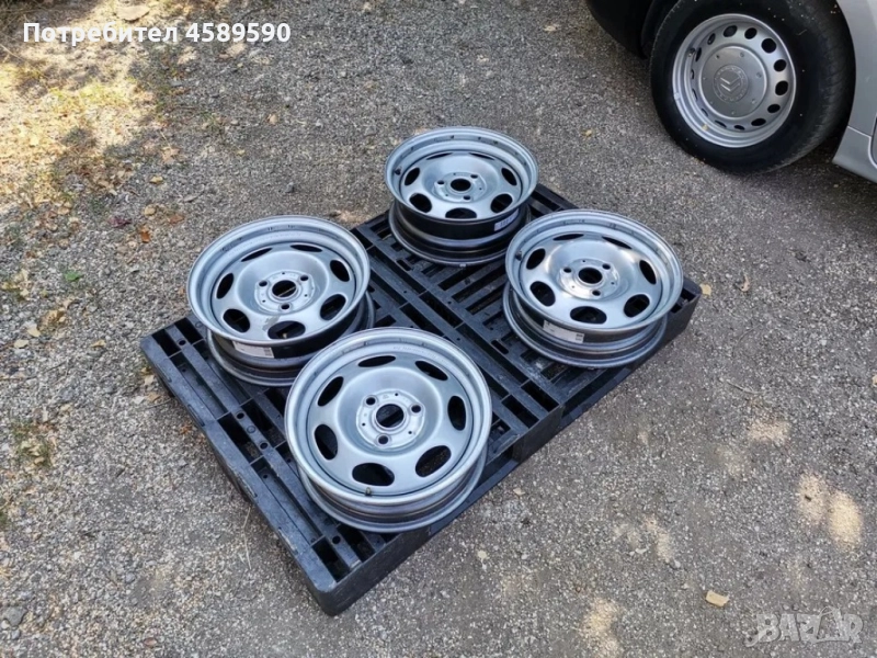 4бр. Оригинални железни джанти 15цола 3x112.5 за Smart, снимка 1