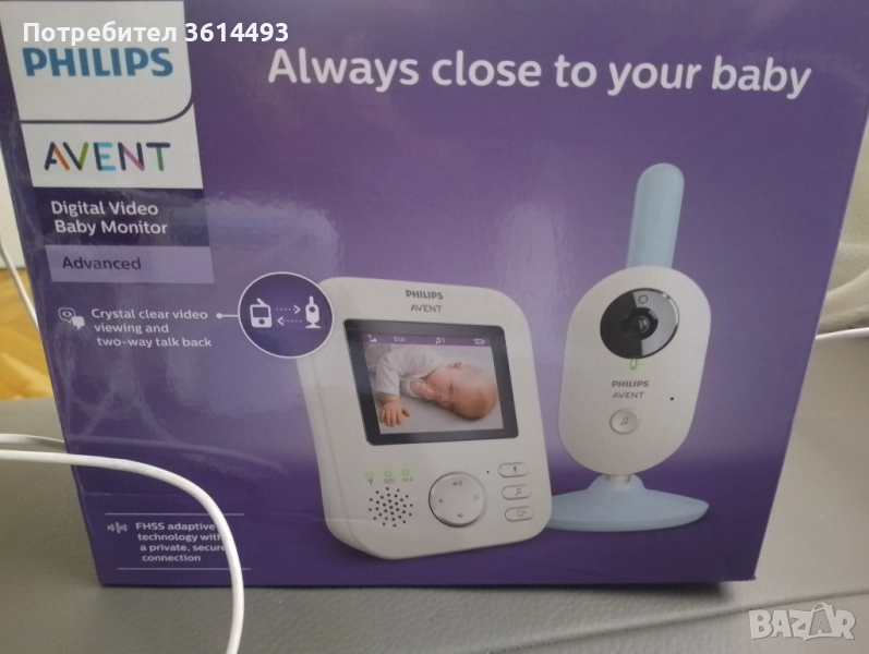 Видео бебефон Philips AVENT SCD 835, снимка 1