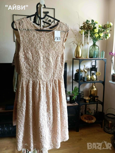 ZARA дамска нежна рокля, снимка 1