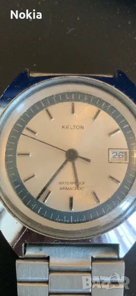  Часовник механичен KELTON WATERPROOF STAINLESS STEEL, снимка 1