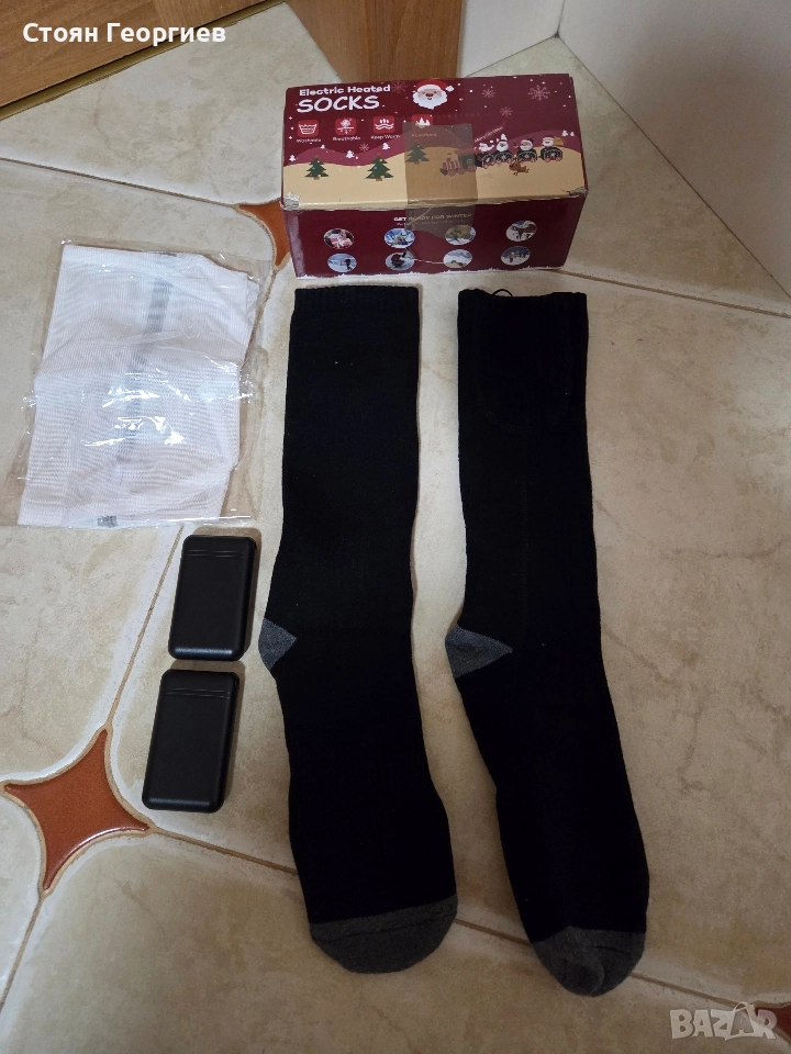 Чисто нови електрически отопляеми чорапи (Electric Heated Socks), снимка 1