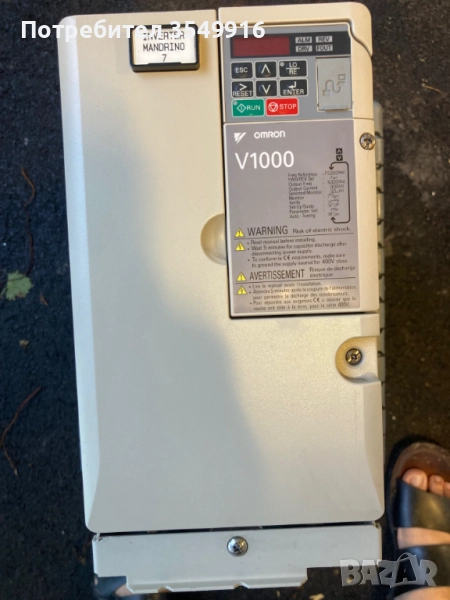 Честотен регулатор(инвертор)Omron Yaskawa V1000 7,5кw/400в.-1бр., снимка 1