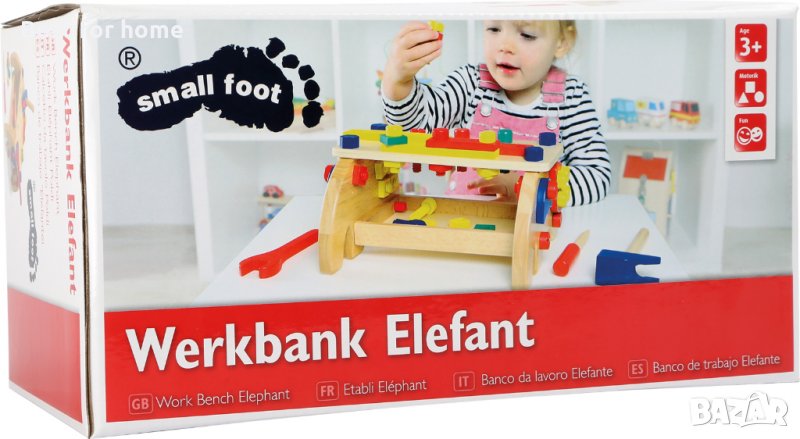 Дървен комплект инструменти и аксесоари Legler "Elephant" , снимка 1