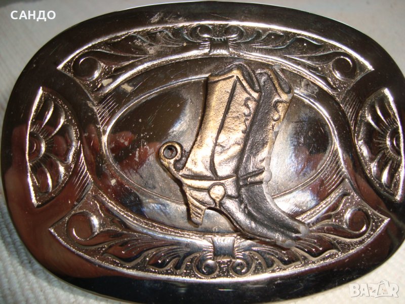 Никилирана  тока за колан на панталон /кобойски/  САЩ, снимка 1