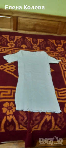 Бяла вълнена тениска, снимка 1