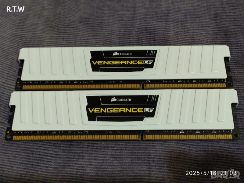 RAM памет 8GB (2x4GB) Corsair Vengeance LP DDR3 1600MHz, снимка 1