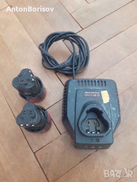 зарядно с две батерий 10.8 волта, снимка 1