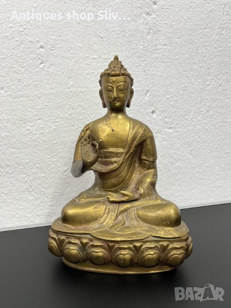 Уникална стара бронзова Буда / будизъм. №4777, снимка 1