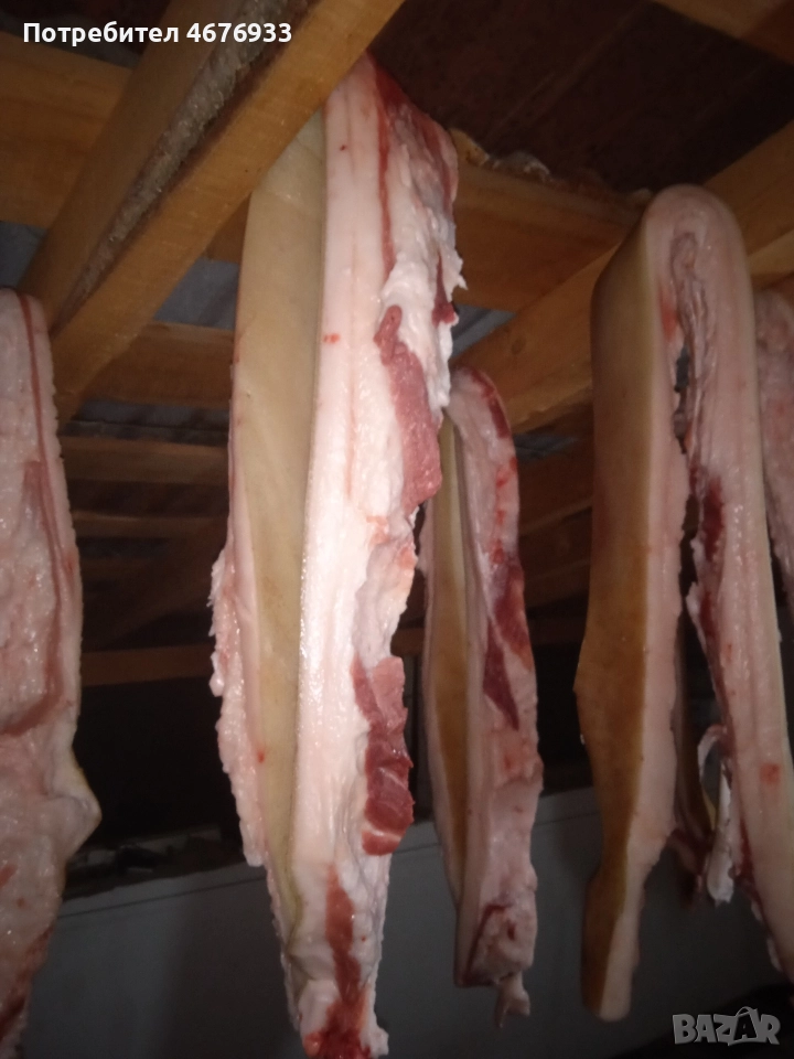 прясна сланина прасето е щавено пърлено два пъти както му е реда., снимка 1