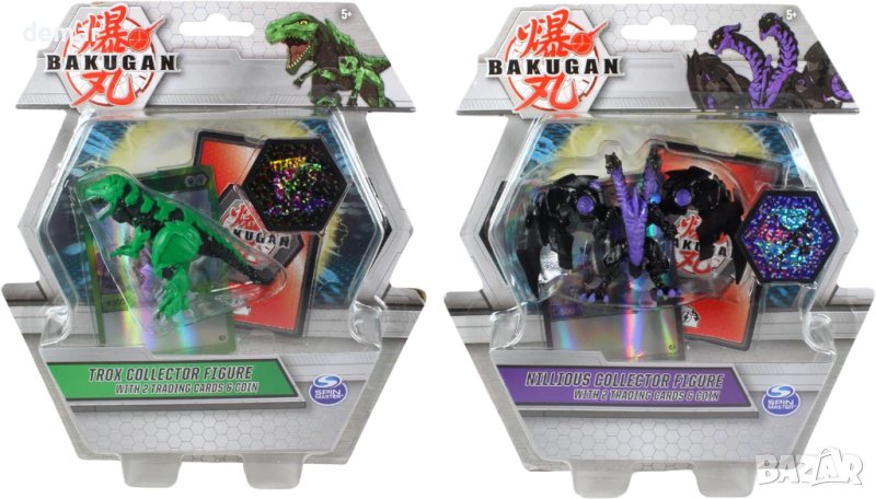 Bakugan - Пакети с луксозни колекционерски фигури с 2 карти и монети във всяка опаковка , снимка 1