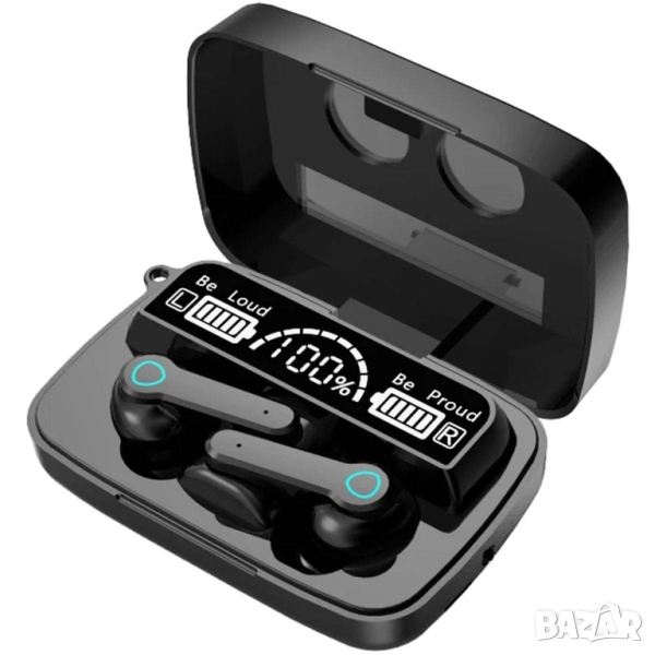TWS Безжични Bluetooth слушалки M19, снимка 1