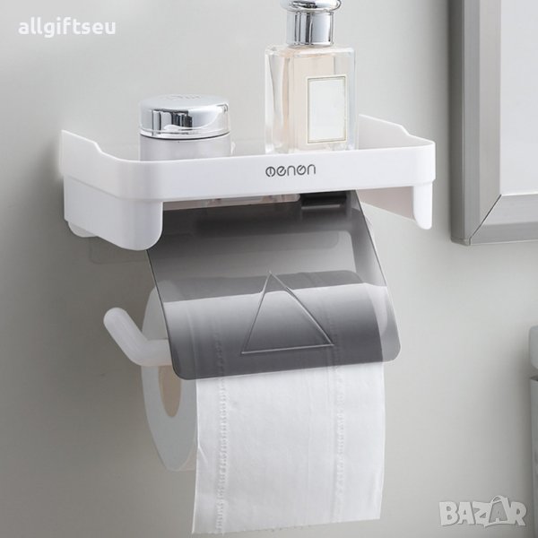 Поставка за тоалетна хартия с рафт за телефон 47500, снимка 1