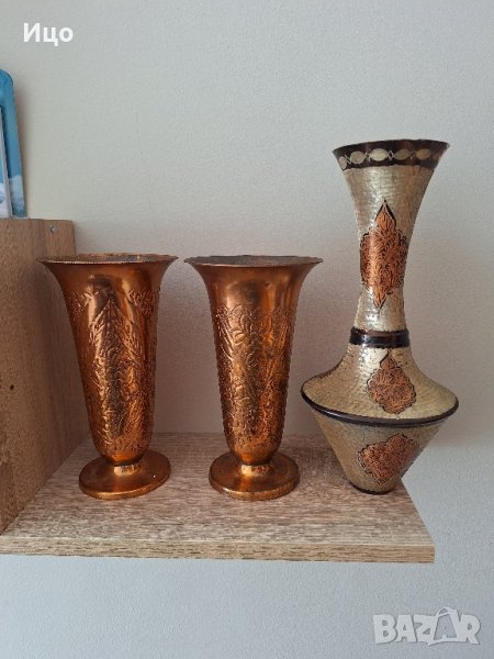 медна чаша и кана , снимка 1