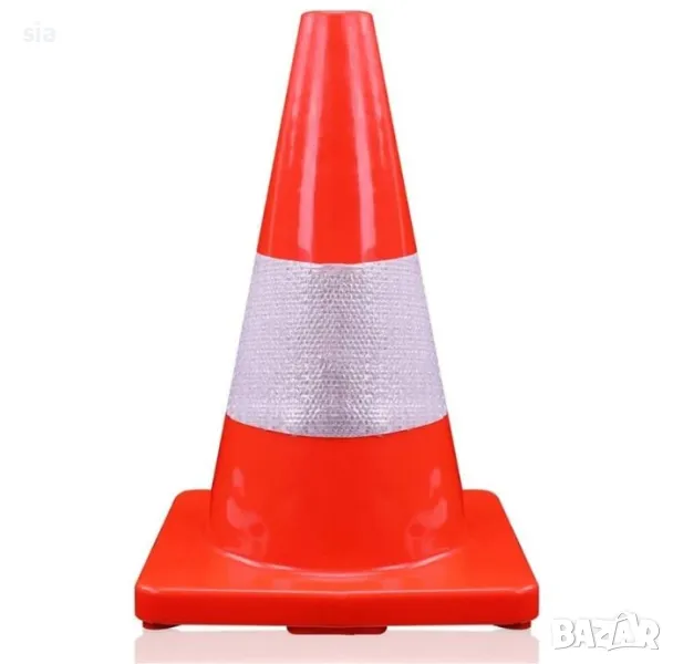 Светлоотразителен конус, 28 см., снимка 1
