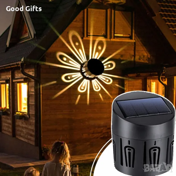 Соларна лампа с цветна проекция, снимка 1