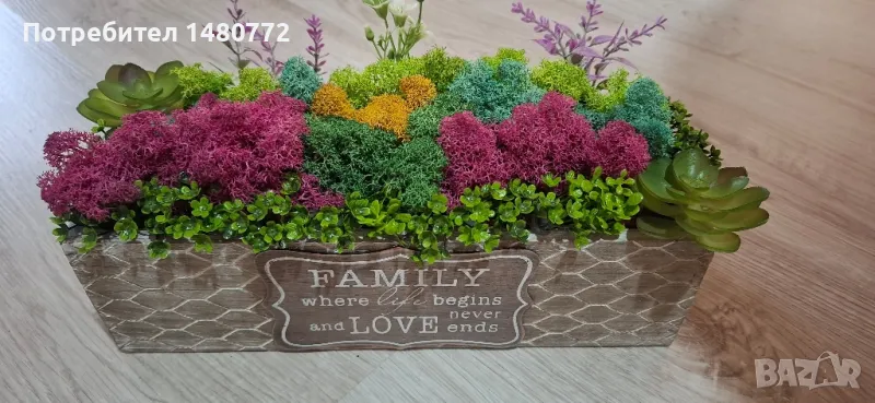 Цветна градинка със скандинавски мъх, снимка 1