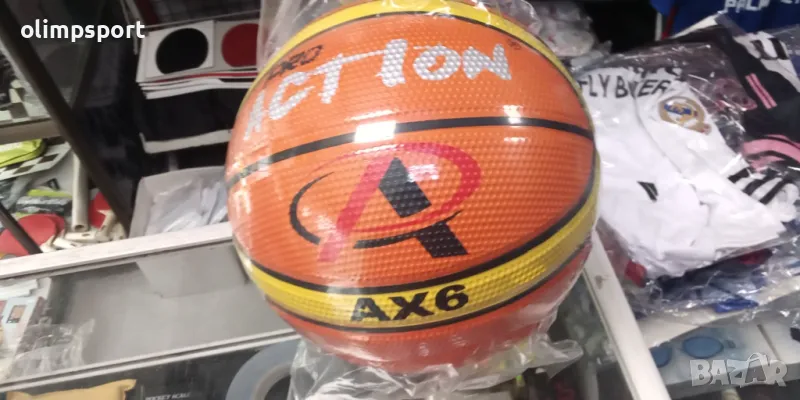 Баскетболна топка Action Pro нова каучук размери 5,6,7 напомпена, снимка 1