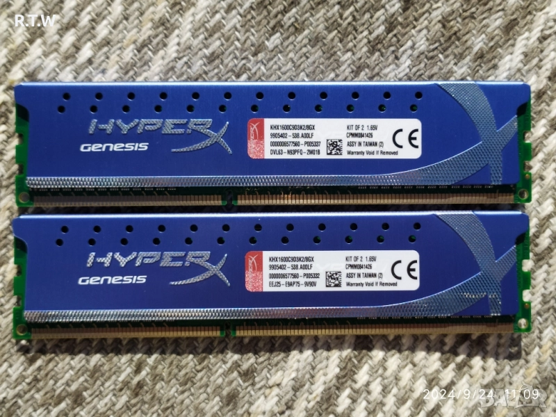Комплект RAM памет 8GB (2x4GB) Kingston HyperX Genesis DDR3 1600MHz, снимка 1