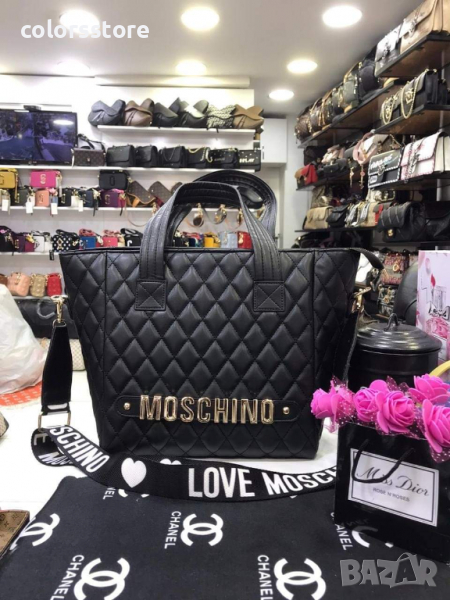 Черна чанта Moschino  код SG144, снимка 1
