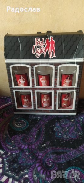 комплект шот чаши ,, Red Light ", снимка 1