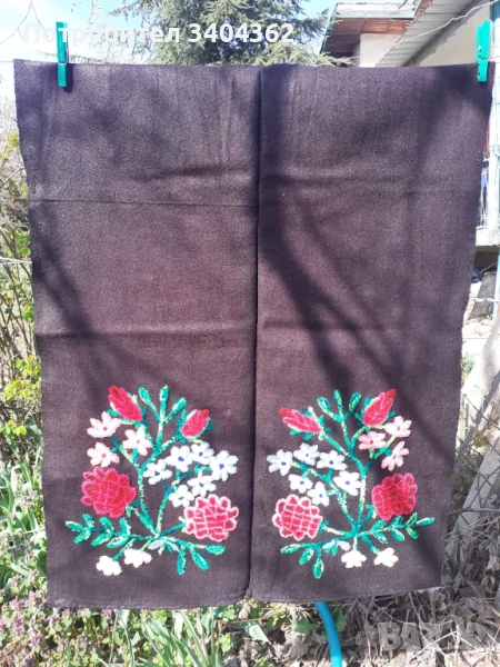 Стара автентична голяма фъкана престилка за носия, снимка 1