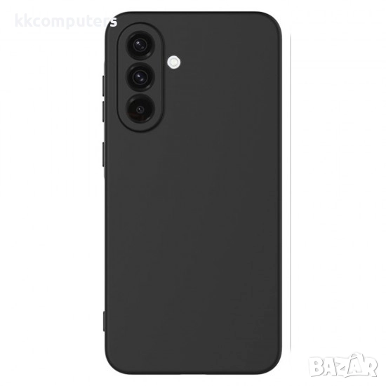 Силиконов кейс iPaky матиран, За Samsung Galaxy A17, Черен и Протектор, снимка 1