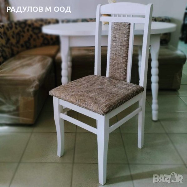 Трапезен стол Люси, бял / 77139, снимка 1