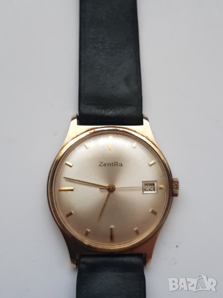 Мъжки позлатен механичен часовник ZENTRA, снимка 1