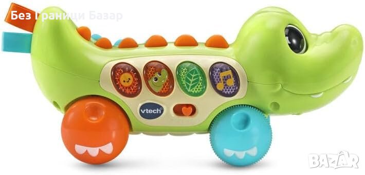 Нов Интерактивен Алигатор VTech - Образователна Играчка с Музика, снимка 1