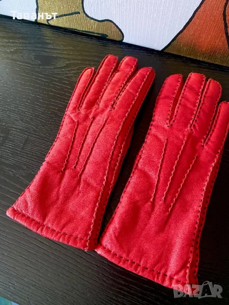 Страхотни ръчно шити кожени ръкавици , снимка 1