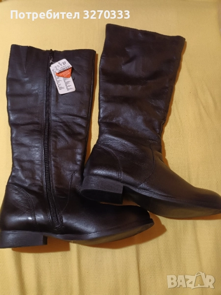 Дамски ботуши от естествена кожа , снимка 1